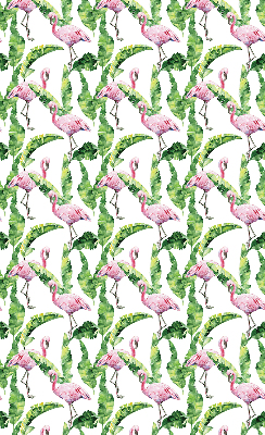 Roller blind for large window Flamingos by the leaves