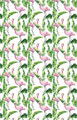 Roller blind for large window Flamingos by the leaves