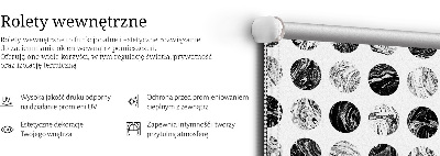 Modern roller blind Granite wheels