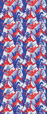 Roller blind for large window Red monkeys