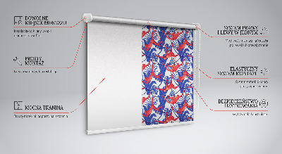 Roller blind for large window Red monkeys