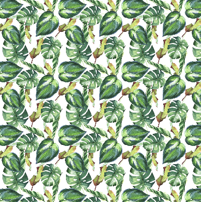 Fabric roller blind Tropical plants