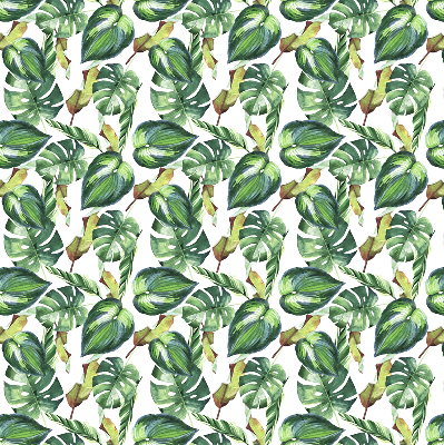 Fabric roller blind Tropical plants