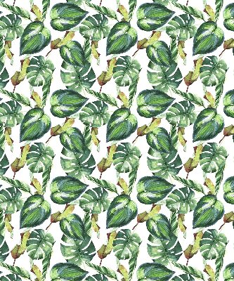 Fabric roller blind Tropical plants
