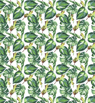 Fabric roller blind Tropical plants