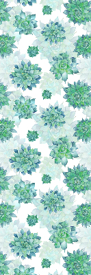 Modern roller blind Green flowers