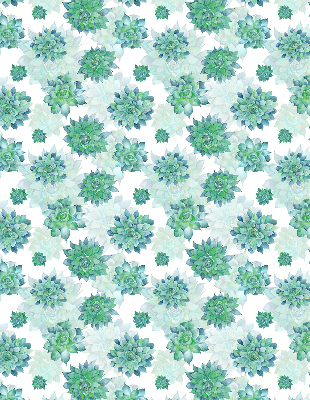 Modern roller blind Green flowers