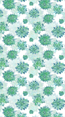 Modern roller blind Green flowers