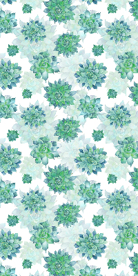Modern roller blind Green flowers