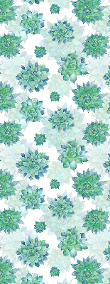 Modern roller blind Green flowers