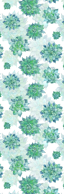 Modern roller blind Green flowers