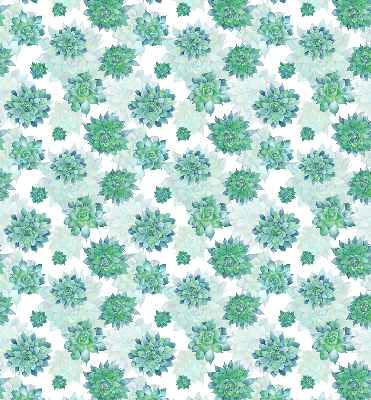 Modern roller blind Green flowers