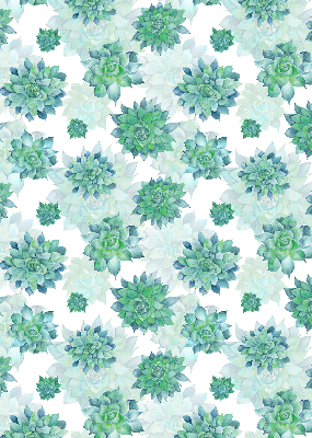 Modern roller blind Green flowers