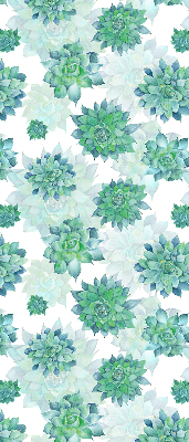 Modern roller blind Green flowers