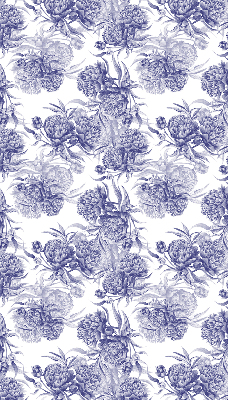 Roller blind for large window Blue bouquet