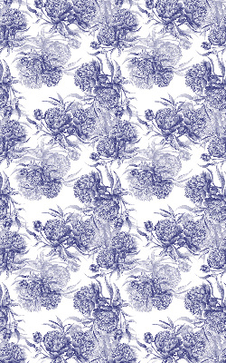 Roller blind for large window Blue bouquet