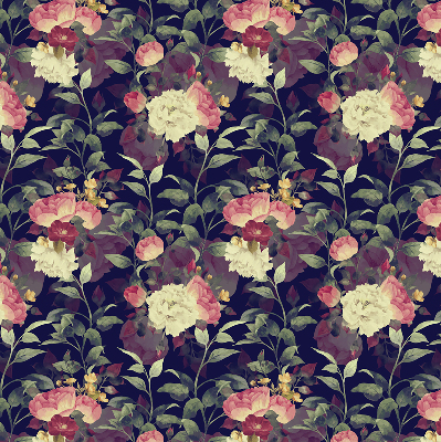 Fabric roller blind Flowers