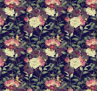 Fabric roller blind Flowers