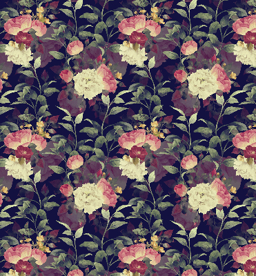 Fabric roller blind Flowers