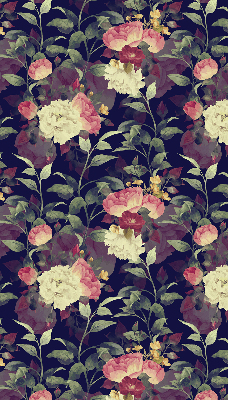 Fabric roller blind Flowers