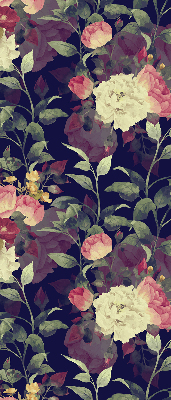 Fabric roller blind Flowers