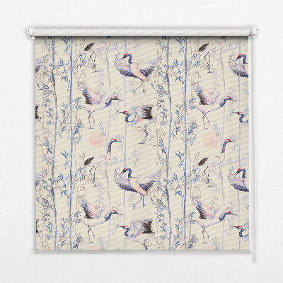 Modern roller blind Herons