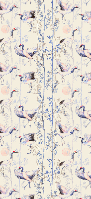 Modern roller blind Herons