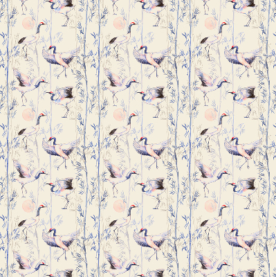 Modern roller blind Herons