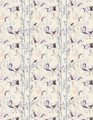 Modern roller blind Herons