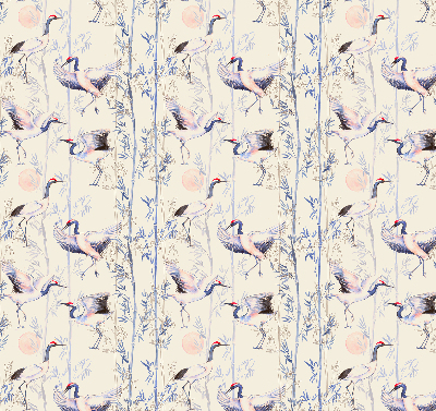 Modern roller blind Herons
