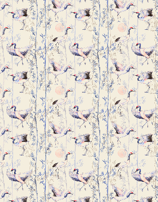 Modern roller blind Herons