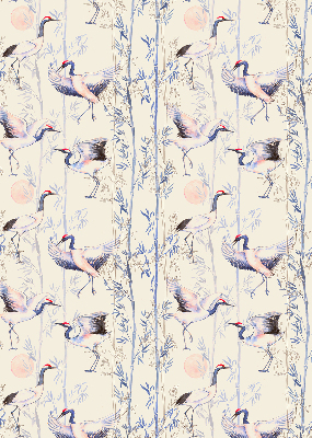 Modern roller blind Herons