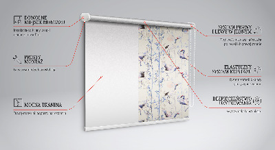 Modern roller blind Herons