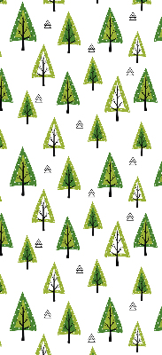 Roller blind for large window Drawn forest