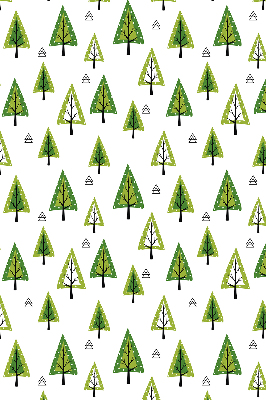 Roller blind for large window Drawn forest