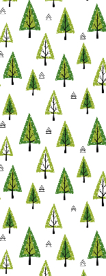 Roller blind for large window Drawn forest