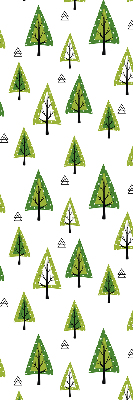 Roller blind for large window Drawn forest