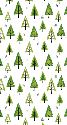 Roller blind for large window Drawn forest