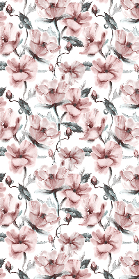 Fabric roller blind Pink flowers