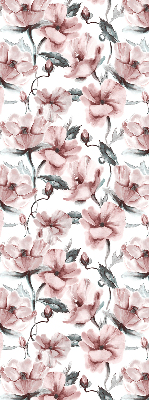 Fabric roller blind Pink flowers