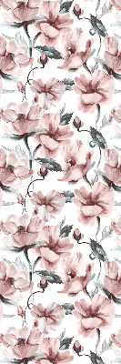 Fabric roller blind Pink flowers