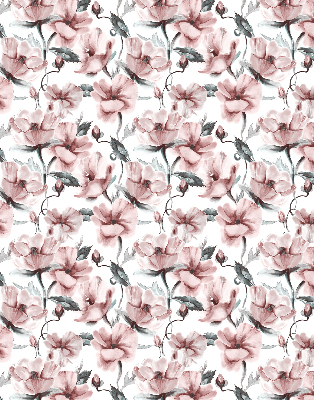Fabric roller blind Pink flowers