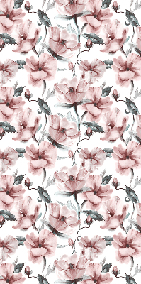 Fabric roller blind Pink flowers