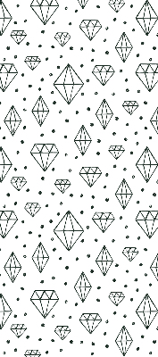 Modern roller blind Drawn diamonds