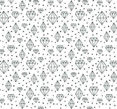 Modern roller blind Drawn diamonds
