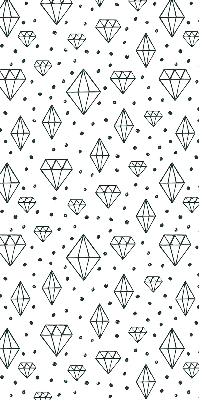 Modern roller blind Drawn diamonds