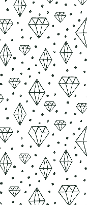 Modern roller blind Drawn diamonds