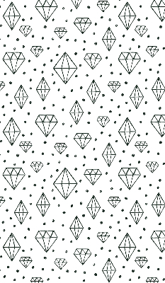 Modern roller blind Drawn diamonds