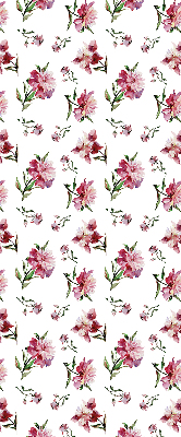 Roller blind for large window Pink flower