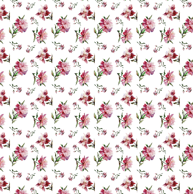 Roller blind for large window Pink flower